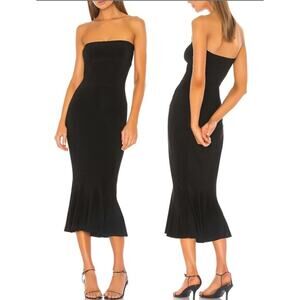 Aigeman Women Strapless Tube Maxi Dress. Black Size Large